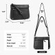 Crossbody Bags for Women, Wallet Satchel Purse with Multi Zipper Pocket