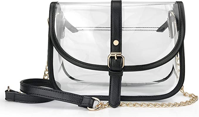 Clear Saddle Cross Body Bag