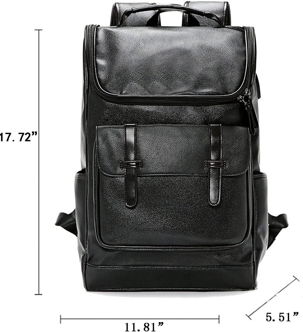 Vintage Leather Backpack Business Leather Laptop Backpack