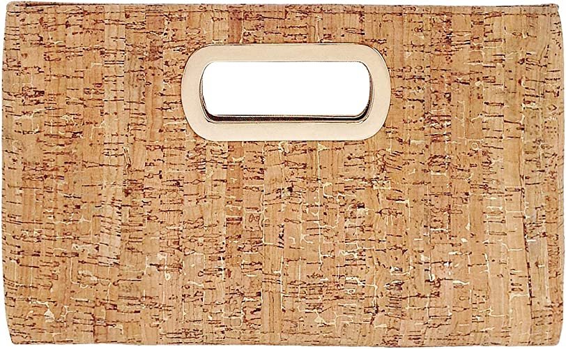 Cork top handle handbag